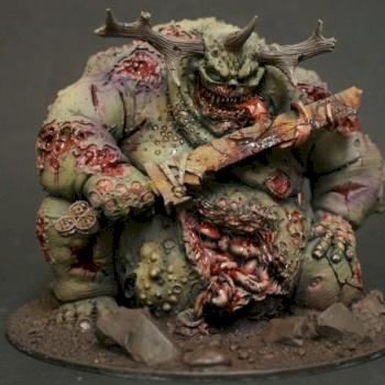 Nurgle Great Unclean One WIP by Stiff Neck Studio