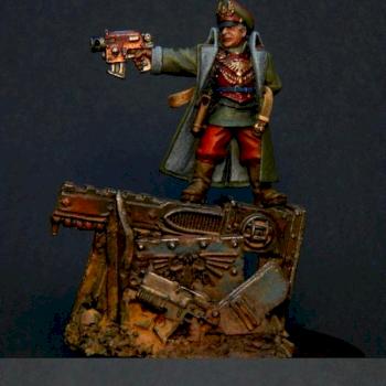 Imperial Guard Commissar with Bolt Pistol by Roman 2.0