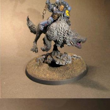 Space Wolves Thunderwolf Cavalry Frost Axe by kabaddon