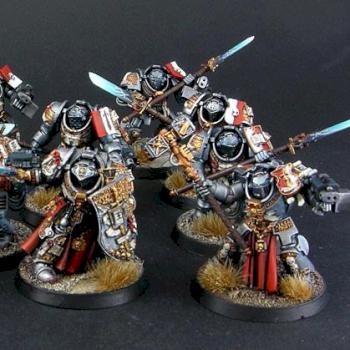 Grey Knights Terminators and Kaldor Draigo by Jarrett