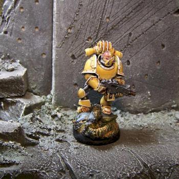 Space Marine (Imperial Fists) by philydorf