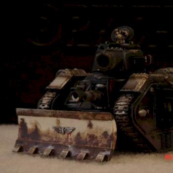 imperial guard cadian leman russ tank by dark arts