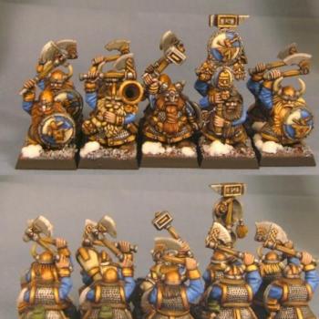 Dwarf Warrior Regiment from Battle for Skull Pass by mousekiller