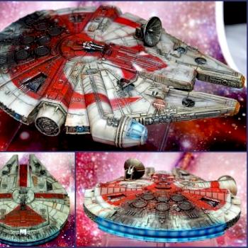 millenium falcon x-wing miniatures game by darkeldar70