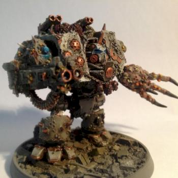 Forgeworld Deathguard dreadnaught WIP by Battle_lab