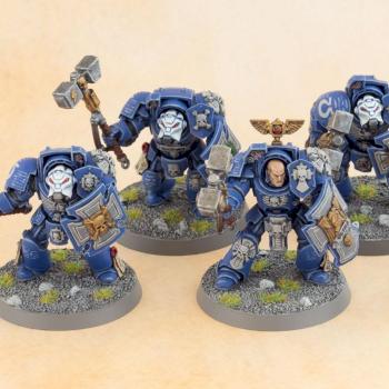 Ultramarines Terminator Close Combat Squad by S Dalsgaard