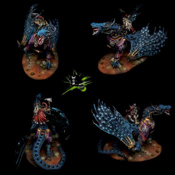 Age Of Sigmar Lord Celestant on Stardrake Finished by CroWarGamePainting