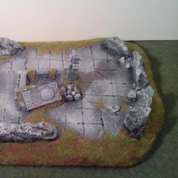 Warhammer Fantasy grave on hill - Gaming terrain by DioX