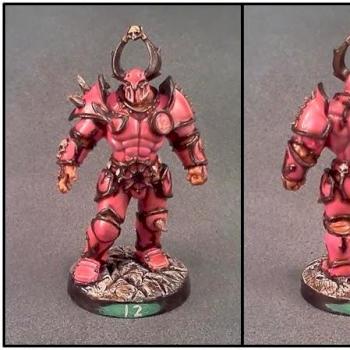 Blood Bowl Chaos Warrior by Lou Rollins