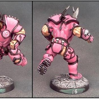 Blood Bowl Chaos Warrior by Lou Rollins