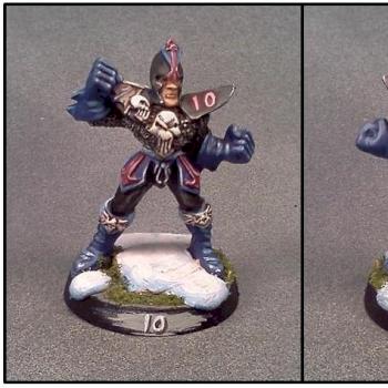 Dark Elf Blood Bowl Lineman by Lou Rollins