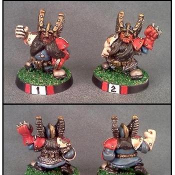 Blood Bowl Dwarf Blitzers by Lou Rollins