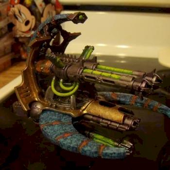 Necron Annihilation Barge by okaledokaley