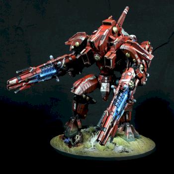 TAU XV107 R'VARNA BATTLESUIT by Savagemind666