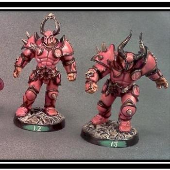 Blood Bowl Chaos Warriors by Lou Rollins