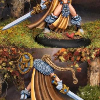 viking girl barbarian by Theminiaturepainter