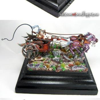 Converted Dark Elves Scourgerunner Chariot by goblin1980