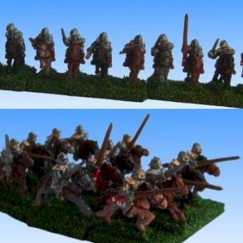 Mounted Men-at-Arms - 10mm - Obelisk Miniatures by Tokasper