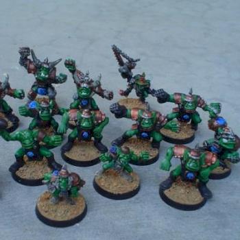 Blood Bowl Orc Team by cygnus46