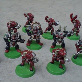 Chaos Blood Bowl Team by cygnus46