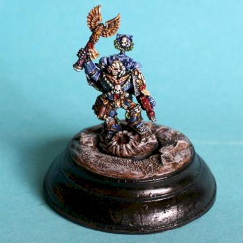 Ultramarines Chaplain Cassius on diorama SOLD by VegaMS2