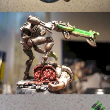 Necron Warrior by Miniatures Art Team by goblin1980