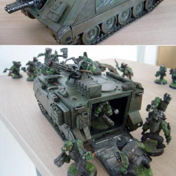 Ork looted vulcan tank by mrincredible