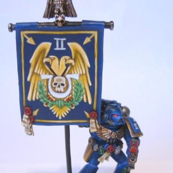 ultramarine Standard bearer by Micha