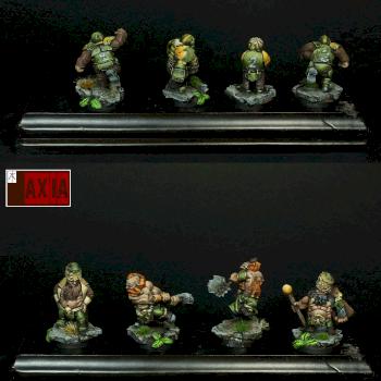 Scibor dwarf team / warband painted on commission! by axia