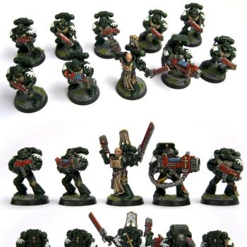 Space Marines Dark Angels Tactical Squad by Brush of War Studio