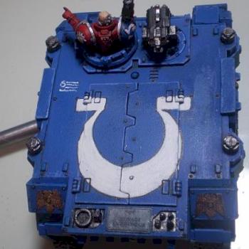 Ultramarine Rhino w/ Forgeworld (top) by MatiasBGDC