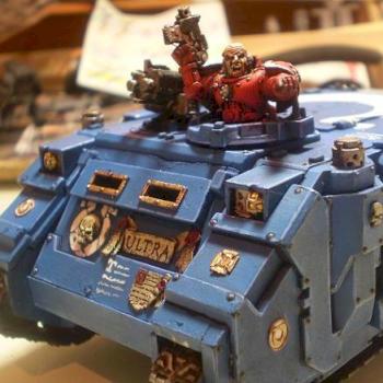 Ultramarine Rhino w/ Forgeworld (Front) by MatiasBGDC