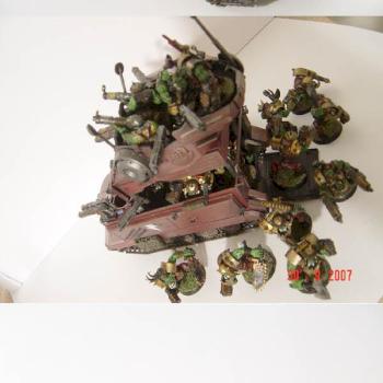 ork speedfreaks battlewagon -Dakkafortress - with ard´boyz by mrincredible