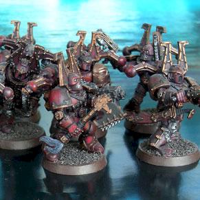 Khorne berserkers by josez