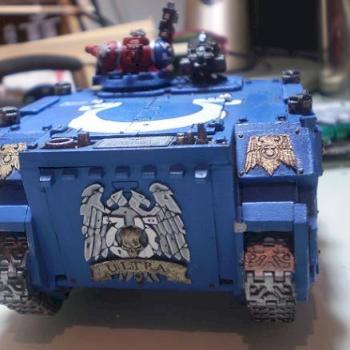 Ultramarine Rhino w/ Forgeworld (Rear) by MatiasBGDC