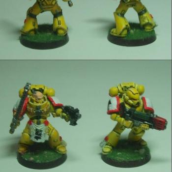 Imperial Fists Sargeant & Plasma gunner by Purgator Sovereign