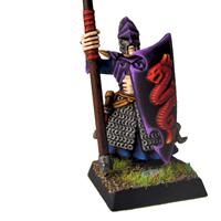 Dark Elf - spearmen standard bearer by Dreamfish