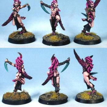 Daemonettes - 1st half of the squad by Chaplain Desmodus