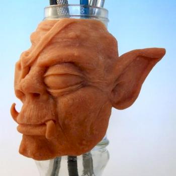 Goblin Brush Pot by dogfacedboy uk1