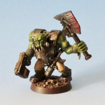 40k Blackreach Ork Bloodaxe Nobz by MiniKingdom