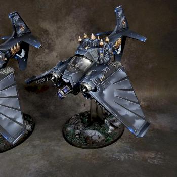 Dark Angels Ravenwing Nephilim Jet Fighter by Awaken Realms