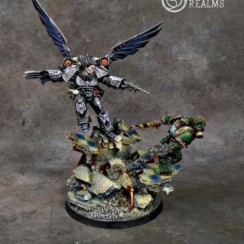 Horus Heresy Raven Guard Primarch Corax by Awaken Realms