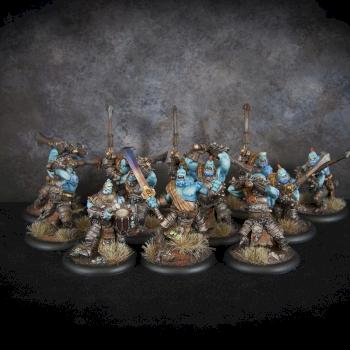 Fennblade Officer and Drummer and troops by paintordieminiatures