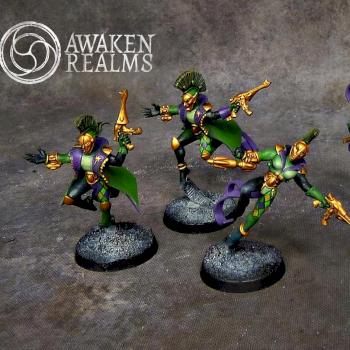 Eldar Harlequin troupe by Awaken Realms