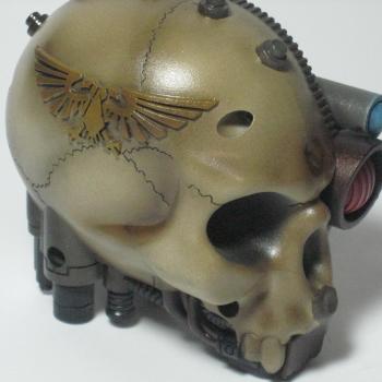 Servo Skull Tape Measure by PaintStuff