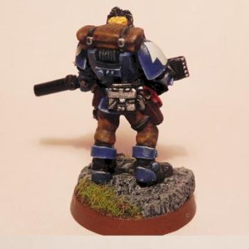 UltraMarine Scout with Sniper by andres13