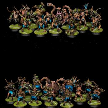 Nurgle Blood Bowl Team by warhamsterpainting