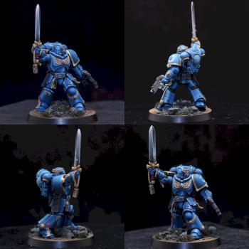 Warhammer 40k Ultramarine Primaris Lieutenant with Power Sword by El Sabel