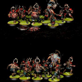 The Doom Lords Chaos Chosen Blood Bowl Team by warhamsterpainting