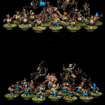 Halfling Blood Bowl Team by warhamsterpainting